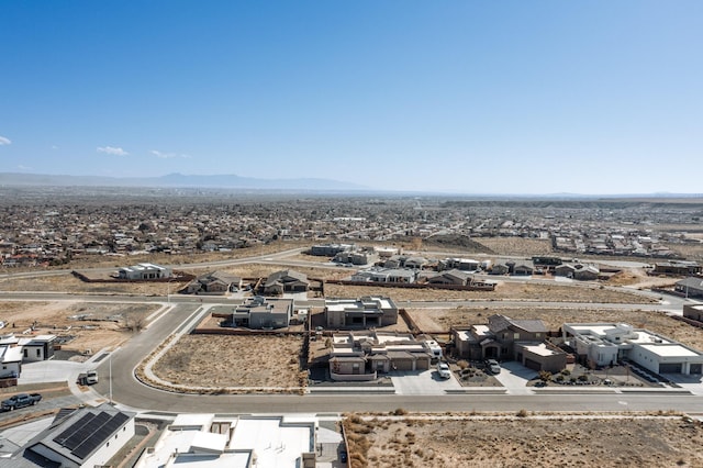 bird's eye view featuring a mountain view