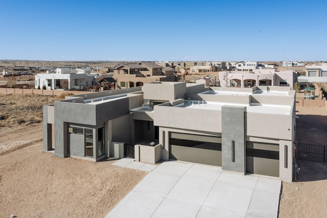 exterior space featuring a garage