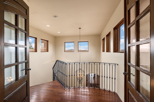 interior space featuring hardwood / wood-style floors