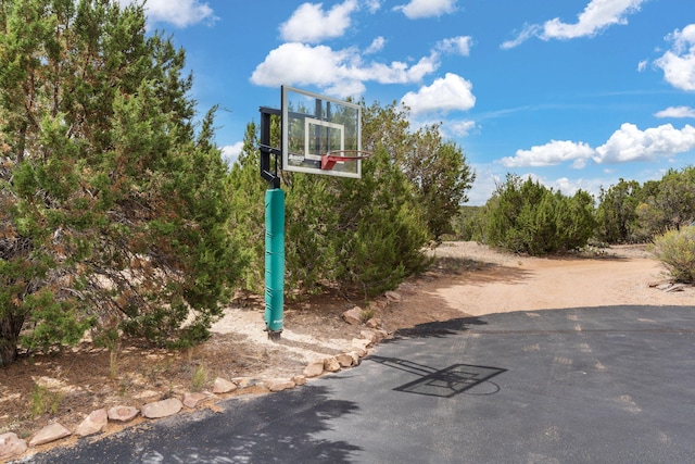 view of basketball court