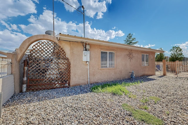 view of rear view of property