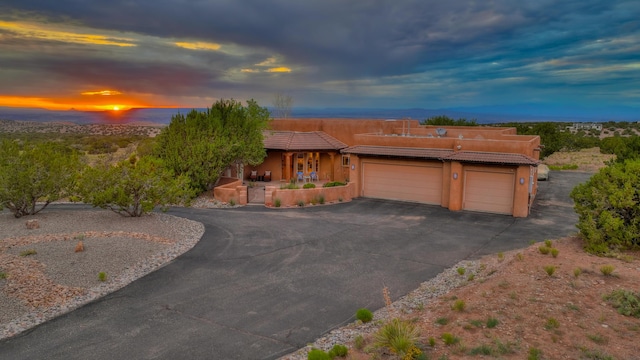 view of front of house featuring a garage