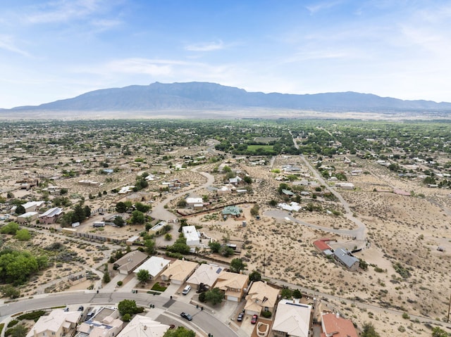 aerial view featuring a mountain view