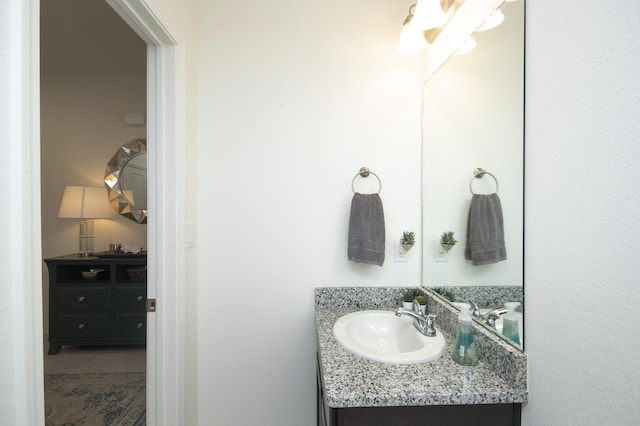 bathroom with vanity