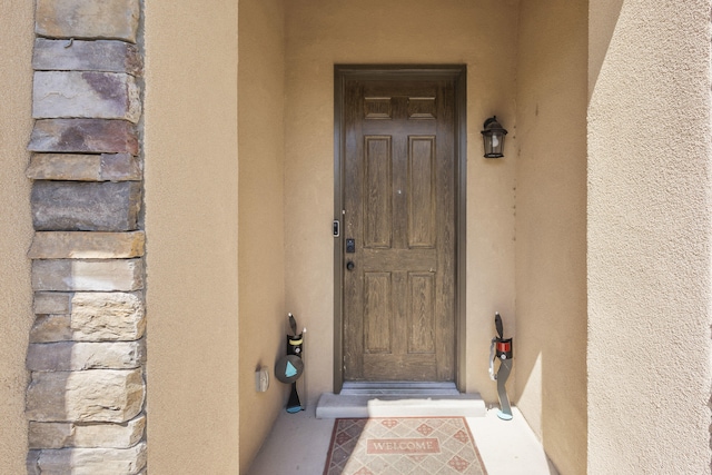 view of entrance to property