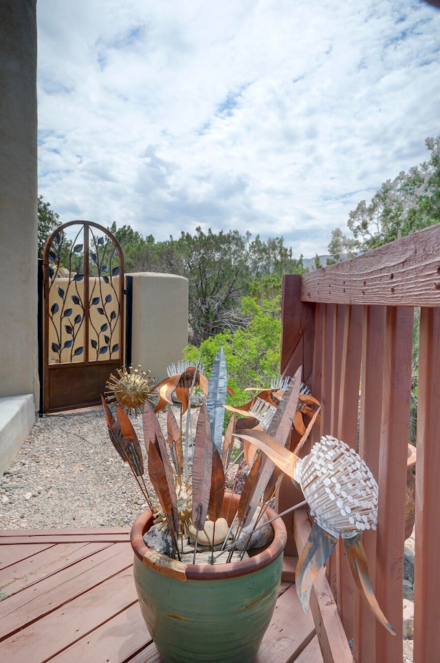 view of side of property featuring french doors