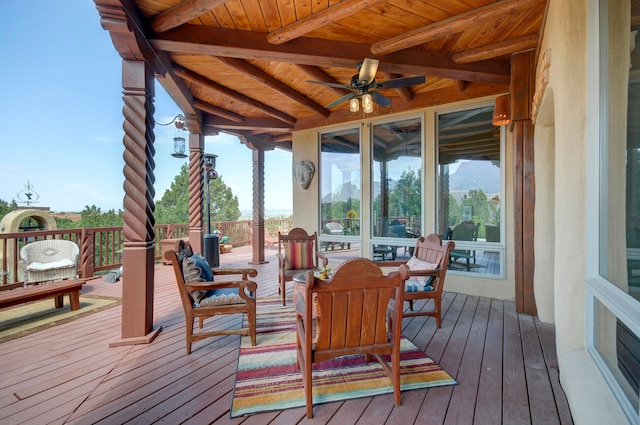 view of yard featuring a mountain view, a patio area, and outdoor lounge area