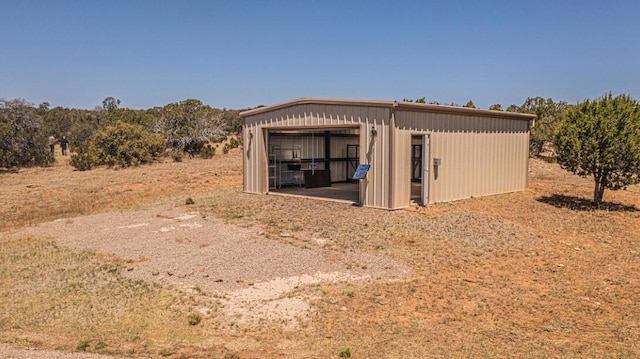 view of outdoor structure