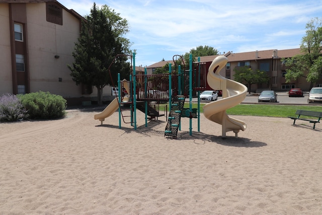 view of jungle gym