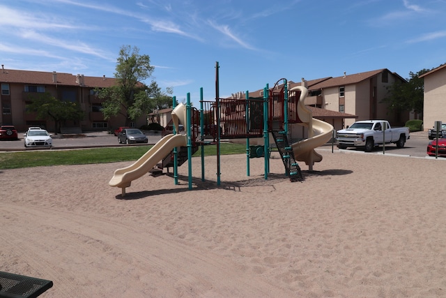 view of jungle gym