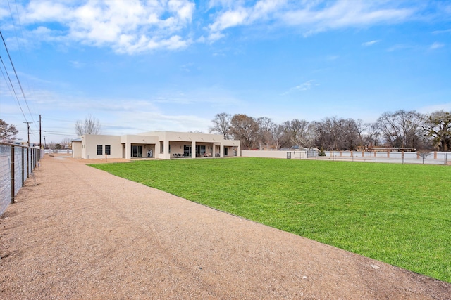 exterior space featuring a yard