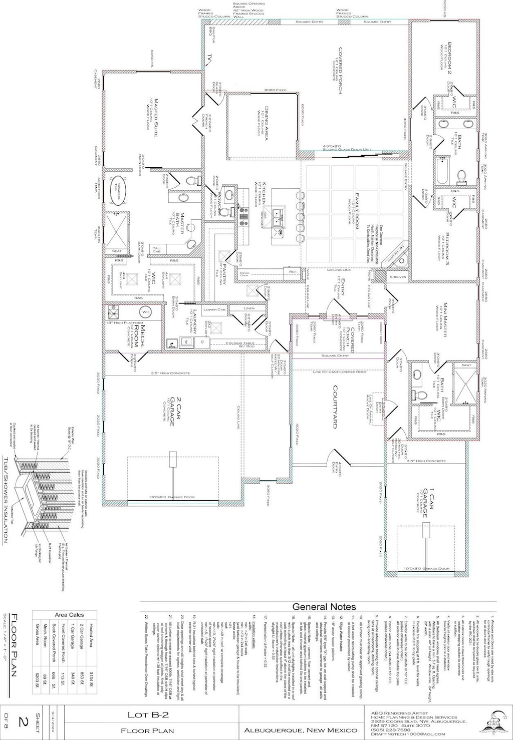 130 Los Ranchos Rd NW Lot 2, Albuquerque, NM 87107 - floor plan / room layout