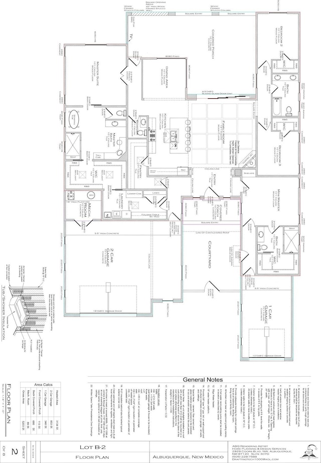 130 Los Ranchos Rd NW Lot 2, Albuquerque, NM 87107 - floor plan / room layout