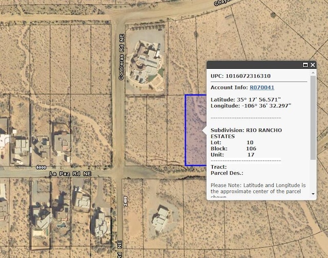 Listing photo 2 for TBD La Paz Rd NE Lot 10, Rio Rancho NM 87124