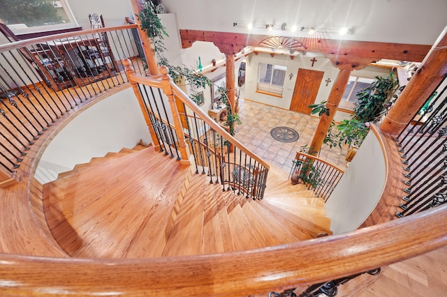 view of stairs