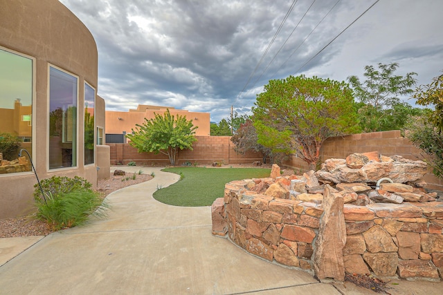 view of patio / terrace with a fenced backyard