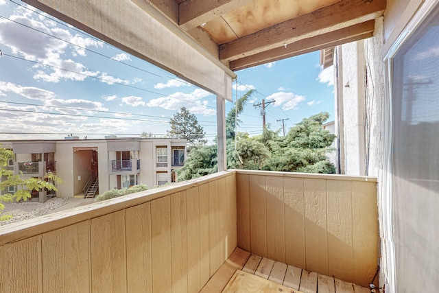 view of balcony