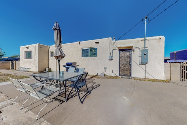 view of patio / terrace featuring area for grilling