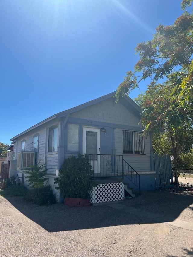 view of front of property featuring central AC