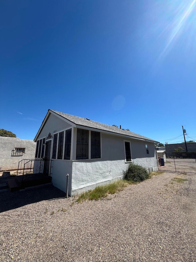 view of back of property