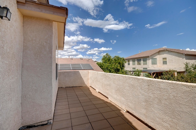 view of balcony