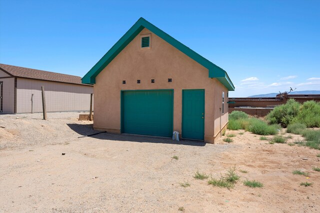 view of outdoor structure