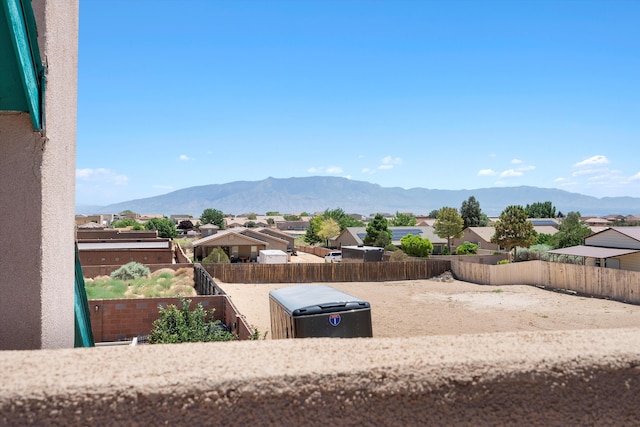 view of mountain feature