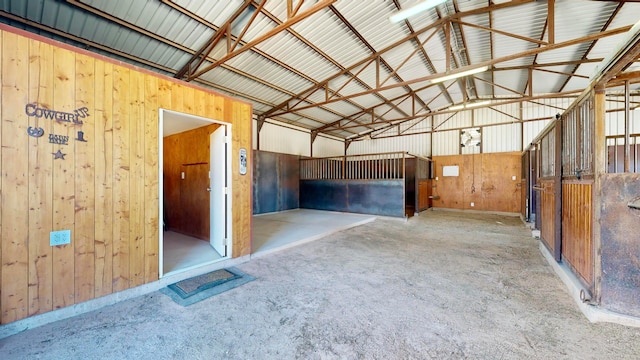 view of horse barn