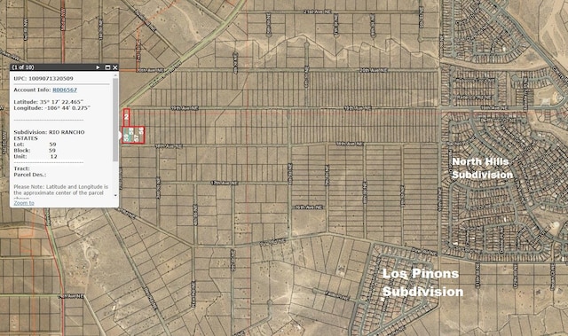 Listing photo 2 for 4.5ACRES 19th Ave NE, Rio Rancho NM 87144