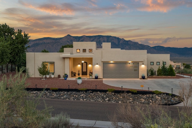 adobe home with a mountain view