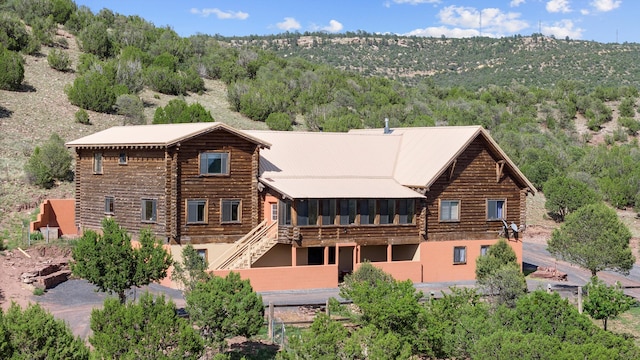 view of rear view of property