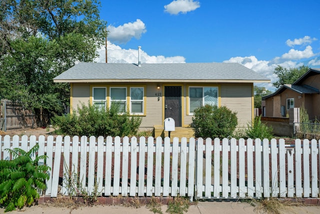 view of front of home