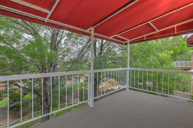 view of balcony