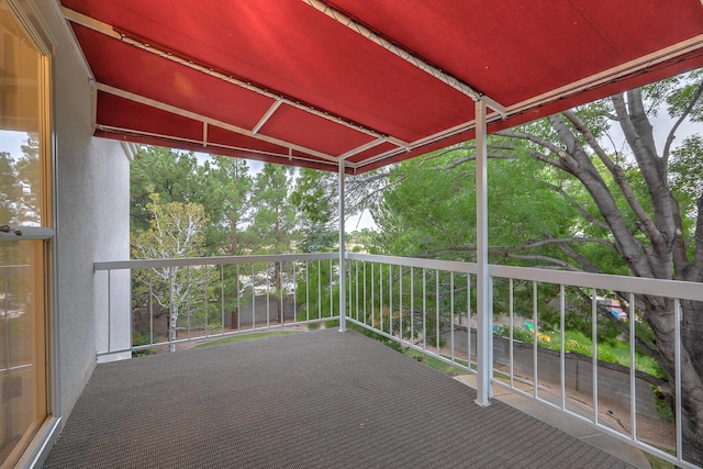 view of balcony