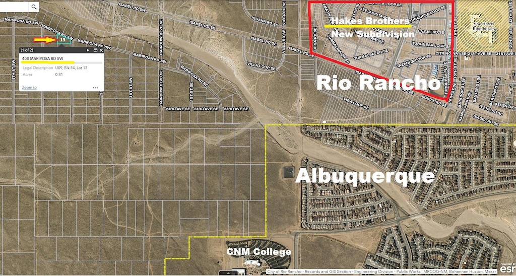 400 Mariposa Rd SW, Rio Rancho, NM 87144