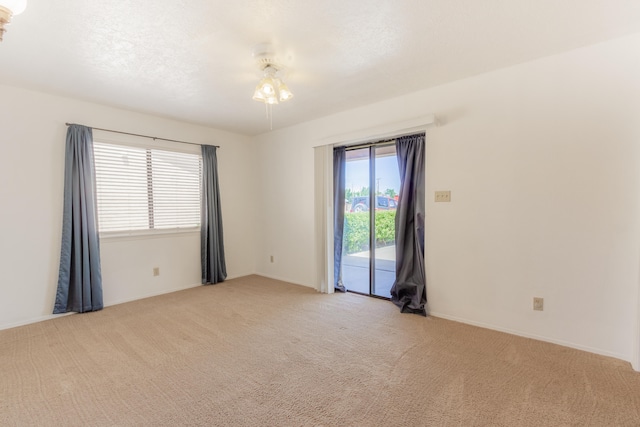 view of carpeted empty room