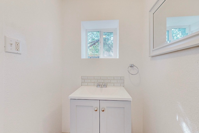 bathroom featuring vanity