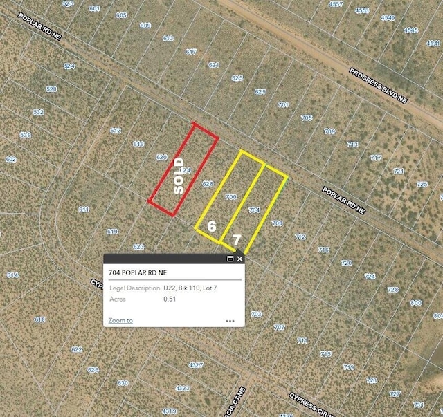 700 Poplar Rd NE, Rio Rancho NM, 87144 land for sale