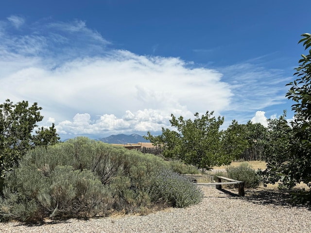 view of landscape with a mountain view