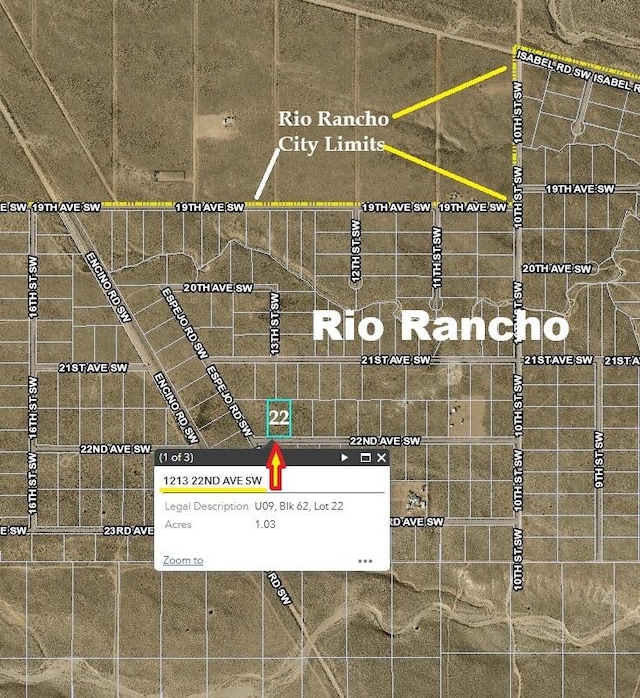 1213 22nd Ave SW, Rio Rancho NM, 87144 land for sale