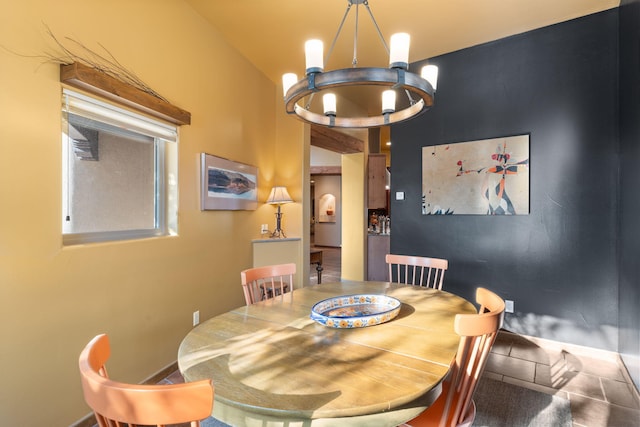 dining room featuring tile patterned floors