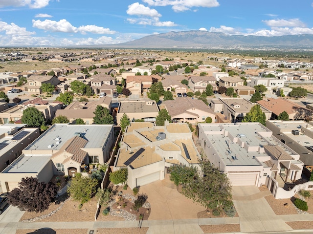 aerial view featuring a mountain view