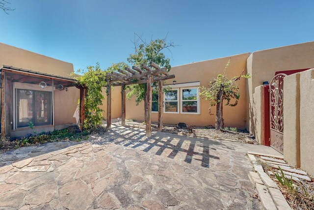 view of patio / terrace with a pergola