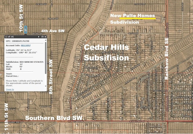 LOT27 4th Ave SW, Rio Rancho NM, 87144 land for sale