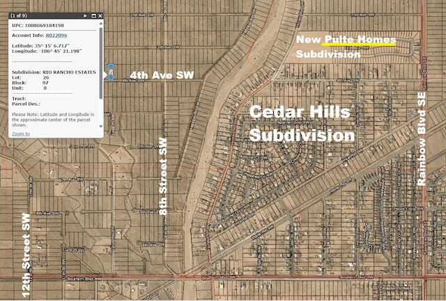 LOT26 4th Ave SW, Rio Rancho NM, 87144 land for sale