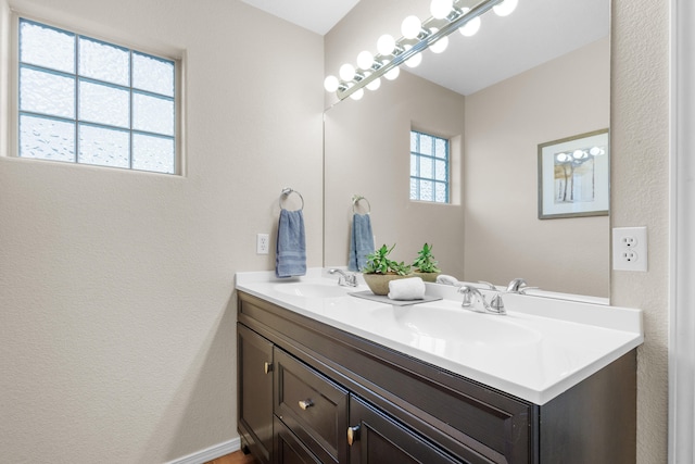 bathroom featuring vanity