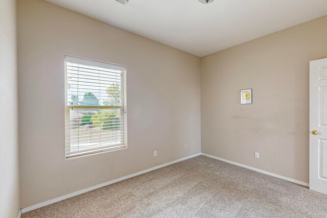 view of carpeted empty room