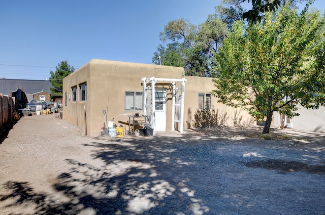 view of rear view of property