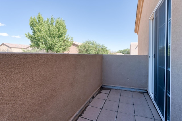 view of balcony