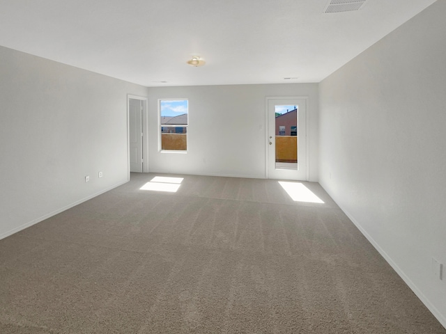 view of carpeted empty room